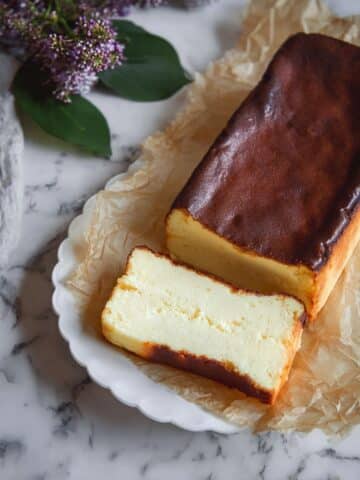 Loaf Pan Basque Cheesecake Recipe
