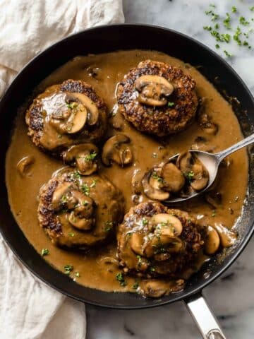 Salisbury Steak with Mushroom Gravy Recipe