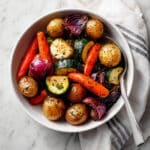Garlic Herb Roasted Potatoes, Carrots, and Zucchini Recipe