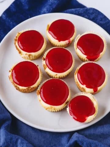 Mini Cheesecakes with Cherry Pie Filling Recipe
