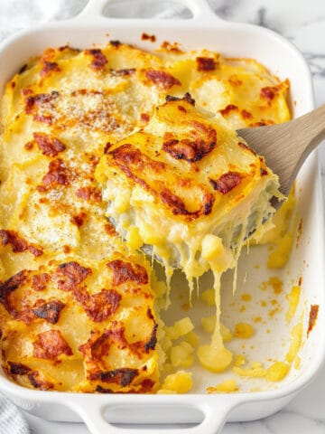 Vegan Scalloped Potatoes with Caramelized Onion and Herb Infused Milk Recipe