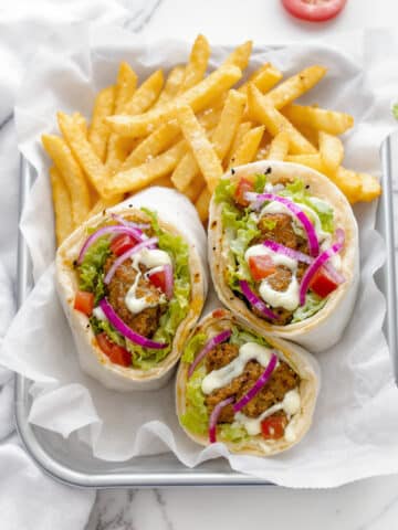 Greek Chicken Gyros with Tzatziki Sauce Recipe