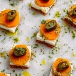 Sweet Potato Crostini with Brie, Honey, and Jalapeño Recipe