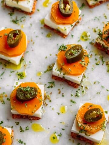 Sweet Potato Crostini with Brie, Honey, and Jalapeño Recipe
