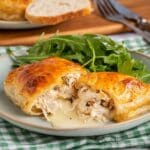 Chicken Stuffed Crescent Rolls with Creamy Cheddar Sauce Recipe
