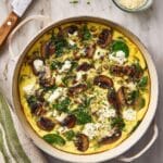 Mushroom, Spinach and Goat Cheese Frittata Recipe