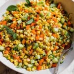 Grilled Corn Salad with Fresh Herbs and Spices Recipe