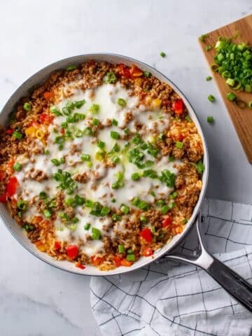 Ground Beef and Rice Skillet Recipe