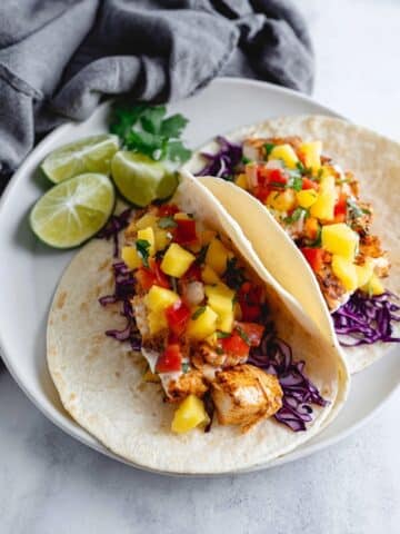 Salmon Tacos with Mango Salsa Recipe