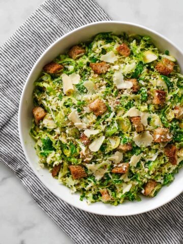 Brussels Sprout Caesar Salad Recipe
