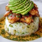 Honey Lime Chicken & Avocado Rice Stack Recipe