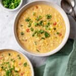 Creamy Corn Chowder with Potatoes and Greek Yogurt Recipe
