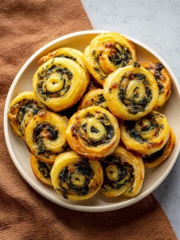 Spinach Artichoke Puff Pastry Pinwheels Recipe