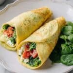 Egg Wrap with Avocado, Tomato, and Feta Recipe