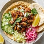 Hummus Bowls with Easy Chicken Shawarma Recipe