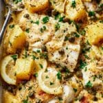 Cod & Potatoes in Rosemary Cream Sauce Recipe