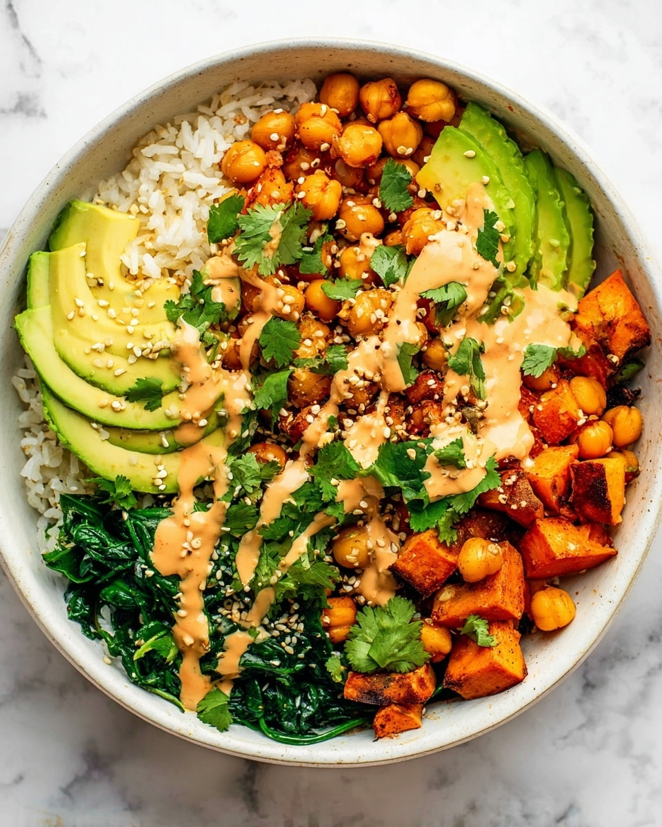 Roasted Sweet Potato and Chickpea Bowl with Tahini-Lime Dressing