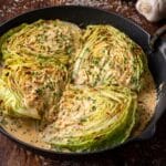 Creamy Garlic Parmesan Cabbage Recipe