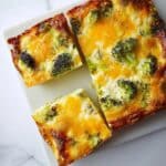 Easy Broccoli and Cheese Egg Bake Recipe