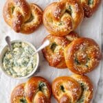 Spinach Artichoke Stuffed Pretzels Recipe