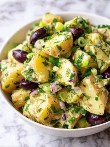 Greek Potato Salad (No Mayo!) Recipe