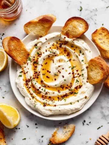 Whipped Ricotta Cheese Dip with Hot Honey Recipe