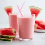 Refreshing Watermelon Smoothie with Strawberries and Banana Recipe