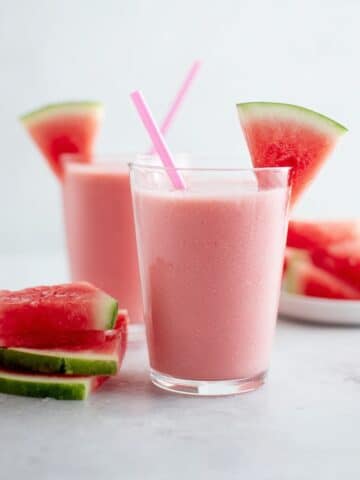 Refreshing Watermelon Smoothie with Strawberries and Banana Recipe