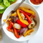Air Fryer Peppers and Onions Recipe