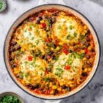 Santa Fe Chicken Skillet with Black Beans, Corn, and Tex-Mex Cheese Recipe