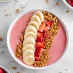 Strawberry Banana Smoothie Bowl Recipe