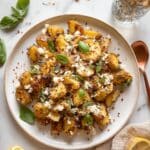 Baked Feta Potatoes with Roasted Garlic, Lemon, and Basil Recipe