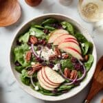 Fresh Spinach Salad with Apple, Cranberries, and Pecans Recipe