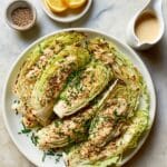 Roasted Cabbage with Mustard Cream Sauce Recipe