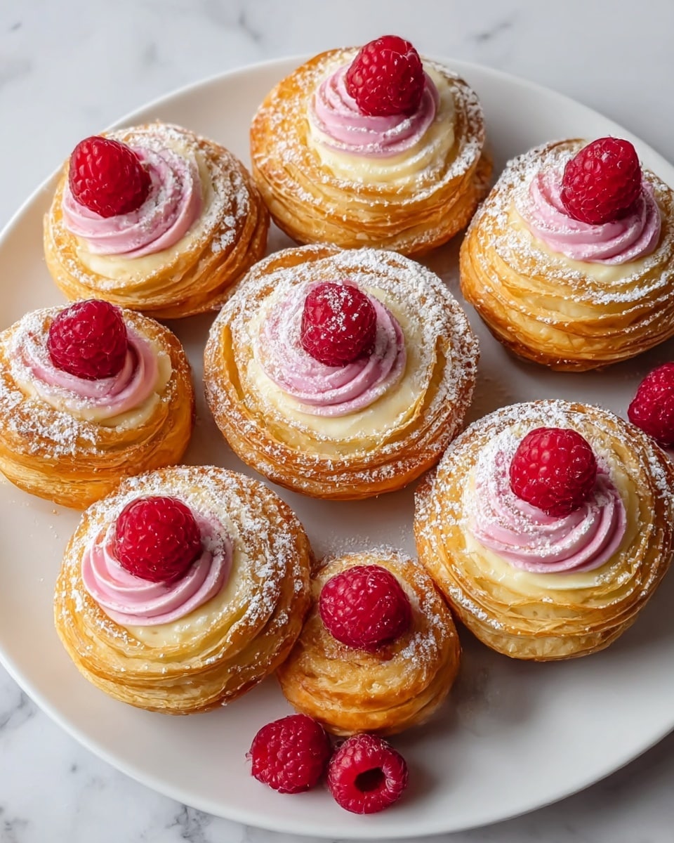 Raspberry Cream Cheese Cruffins Recipe - Recipe Image