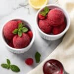 Refreshing Raspberry Lemon Sorbet Recipe