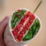 Beet and Carrot Hummus Wraps Recipe
