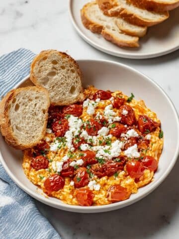 Strapatsada (Greek Tomato Feta Scrambled Eggs) Recipe