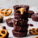 No Bake Peanut Butter Pretzel Date Bites Recipe