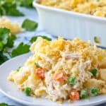 Creamy Chicken Noodle Casserole with Cheddar and Panko Topping Recipe