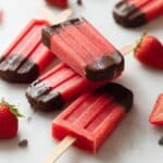 Chocolate Covered Strawberry Popsicles Recipe