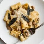 Creamy Sausage Pasta with Sage and Lemon Recipe