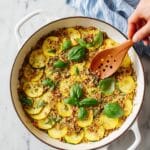 Crispy Herb-Sautéed Yellow Squash with Panko Parmesan Topping Recipe