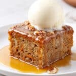 Carrot Cake Pudding Cake with Toffee Sauce Recipe