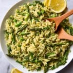 Lemon Asparagus Orzo (Vegan!) Recipe