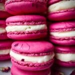 Rhubarb Rosewater French Macarons Recipe