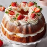 Layered Strawberry Bundt Cake Recipe