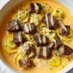 Creamy Alfredo Steak Tortellini Recipe
