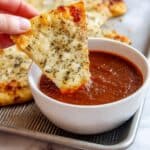 Cheesy Sourdough Breadsticks Recipe