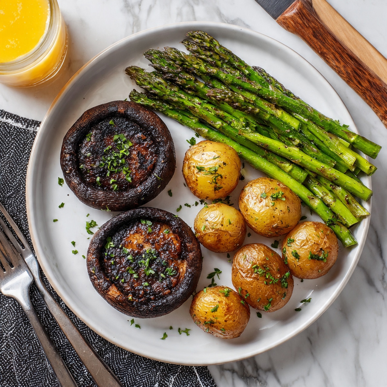 Grilled Portobello Mushroom Steaks Recipe - Recipe Image